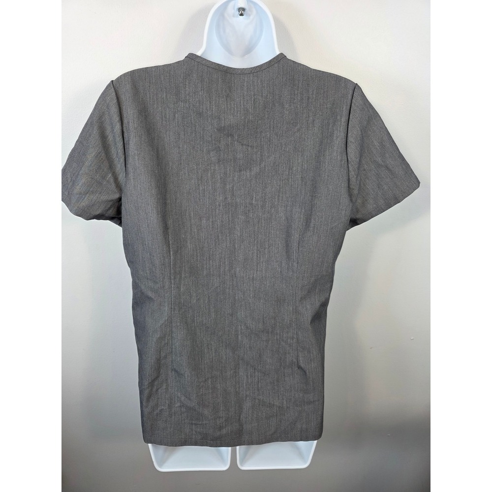 FIGS Technical Collection Gray Scrub Top Women's Small S Medical With Logo /A64 - Picture 6 of 8